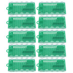 10pcs Queen Bee Cage Plastic Queen Bee Transporting Catcher Beekeeping Supplies Beekeeper Equipment Green