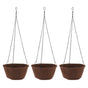Hanging Planter Set Hanging Flower Plant Pot Basket with Rustproof Chain for Garden Porch Balcony Patio Decor 30.5cm / 12in