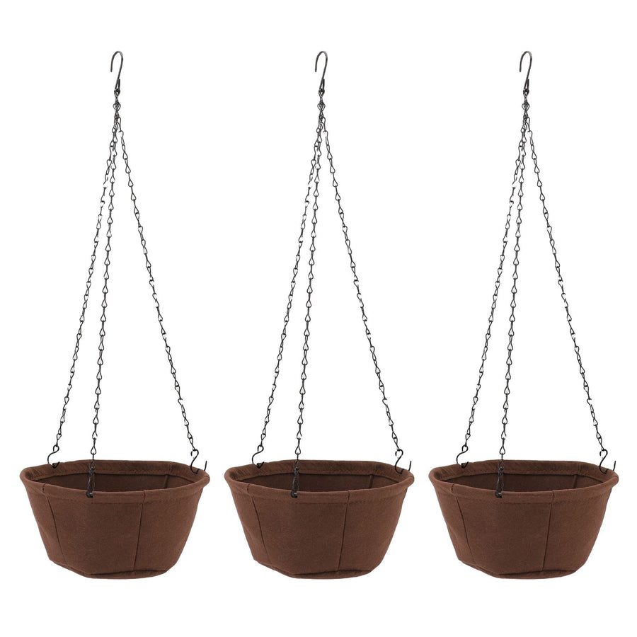 Hanging Planter Set Hanging Flower Plant Pot Basket with Rustproof Chain for Garden Porch Balcony Patio Decor 30.5cm / 12in