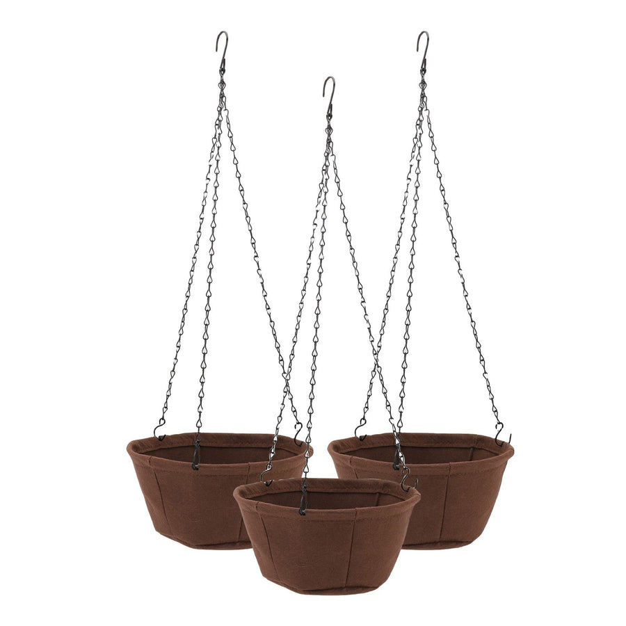Hanging Planter Set Hanging Flower Plant Pot Basket with Rustproof Chain for Garden Porch Balcony Patio Decor 30.5cm / 12in