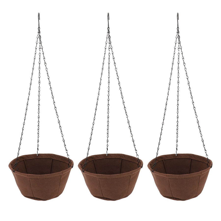 Hanging Planter Set Hanging Flower Plant Pot Basket with Rustproof Chain for Garden Porch Balcony Patio Decor 30.5cm / 12in