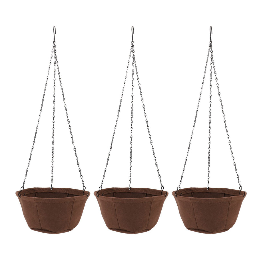 Hanging Planter Set Hanging Flower Plant Pot Basket with Rustproof Chain for Garden Porch Balcony Patio Decor 30.5cm / 12in