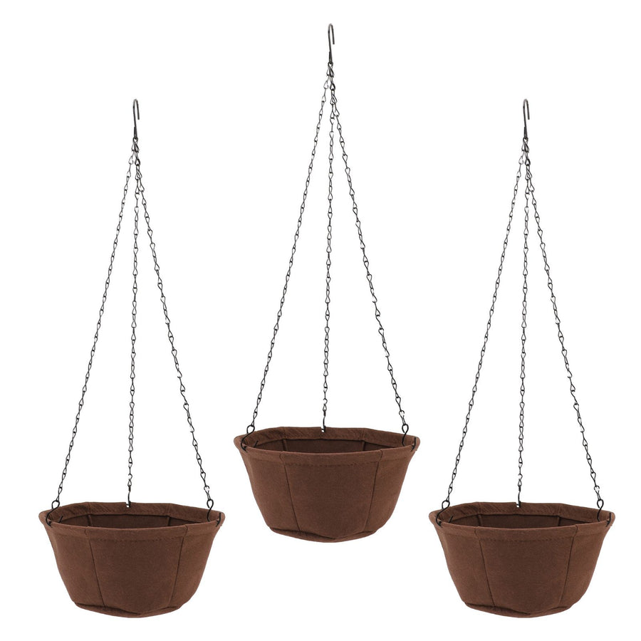 Hanging Planter Set Hanging Flower Plant Pot Basket with Rustproof Chain for Garden Porch Balcony Patio Decor 30.5cm / 12in