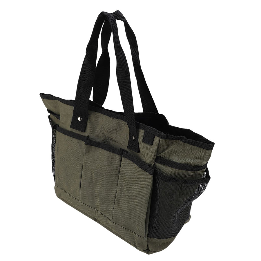 Garden Tool Bag Multi Purpose Double Layer 600D Oxford Gardening Bag for Planting Transplanting Pruning Tools