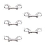 Stainless Steel Double Hook Snap Heavy Duty Clasp Snap for Ropes Chains Leashes Pets Leads Farm Gate Latches 5Pcs 90mm