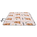 Picnic Blanket Water Proof Damp Proof Thickened Portable Foldable Picnic Mat for Outdoor Activities 200x200cm/78.74x78.74in
