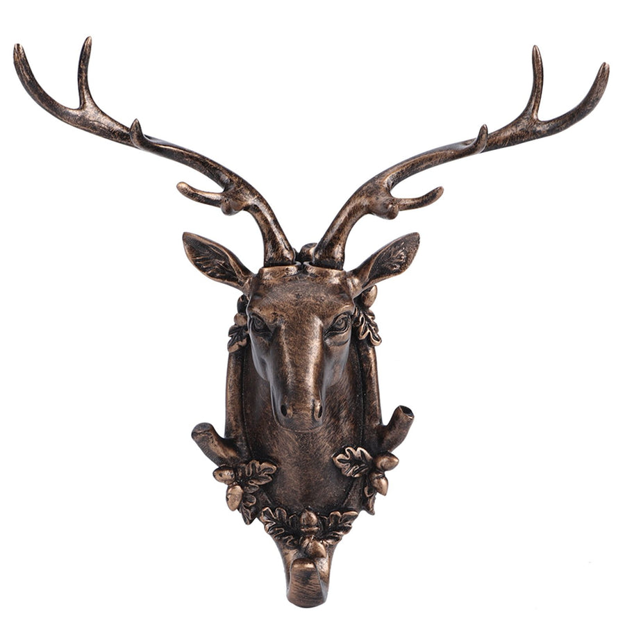 Resin Animal Shape Bathroom Wall Towel Hanging Hook Coat Hat Keys HangerAntique Gold