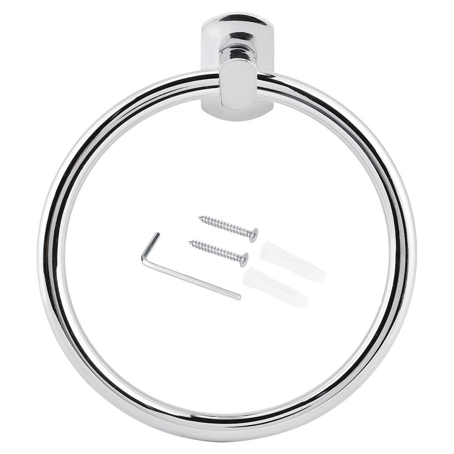 Stainless Steel Towel Ring Holder Round Wall Mounted Towel Rack Bathroom Accessories