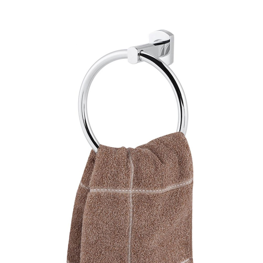 Stainless Steel Towel Ring Holder Round Wall Mounted Towel Rack Bathroom Accessories