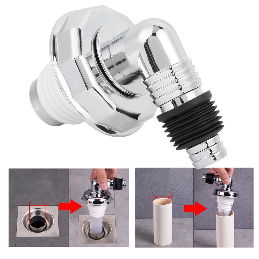 Washing Machine Floor Drain Joint PVC Chromeplate Sealing Floor Drain ConnectorFloor Drain Cover Joint