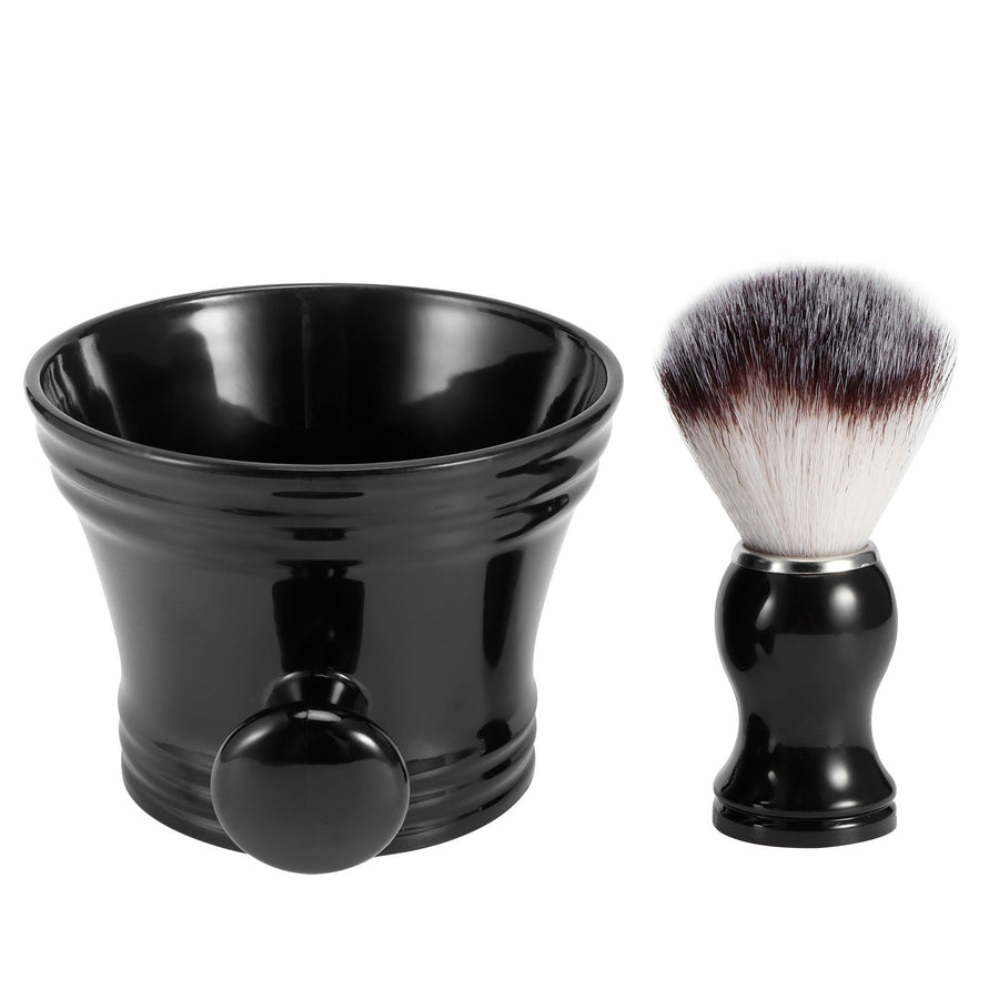 Shaving Soap Bowl Beard Care Soft Barber Cleaning Brush Nylon Mostache Shaving Tool Set