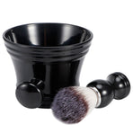 Shaving Soap Bowl Beard Care Soft Barber Cleaning Brush Nylon Mostache Shaving Tool Set