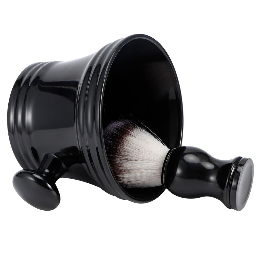 Shaving Soap Bowl Beard Care Soft Barber Cleaning Brush Nylon Mostache Shaving Tool Set