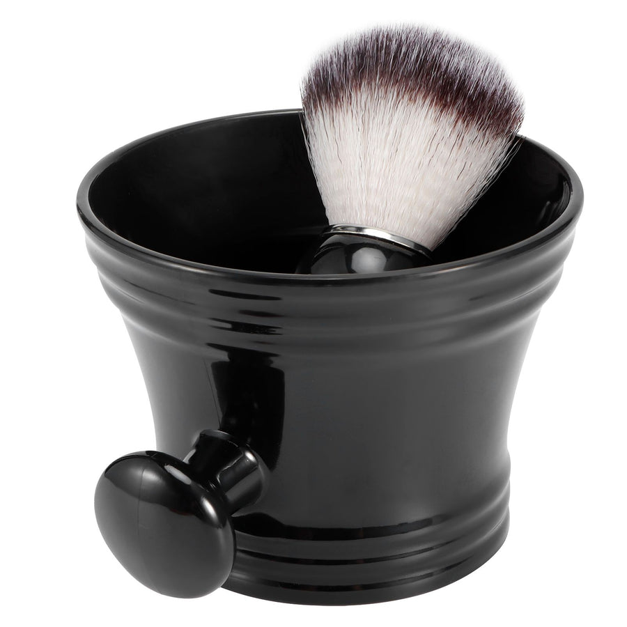 Shaving Soap Bowl Beard Care Soft Barber Cleaning Brush Nylon Mostache Shaving Tool Set
