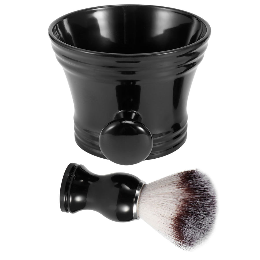 Shaving Soap Bowl Beard Care Soft Barber Cleaning Brush Nylon Mostache Shaving Tool Set