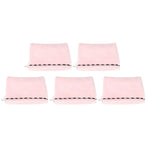 5Pcs Hair Drying Hat Cap Turban Absorbent Towel Wrap Bathing Supplies for Home TravelingPink