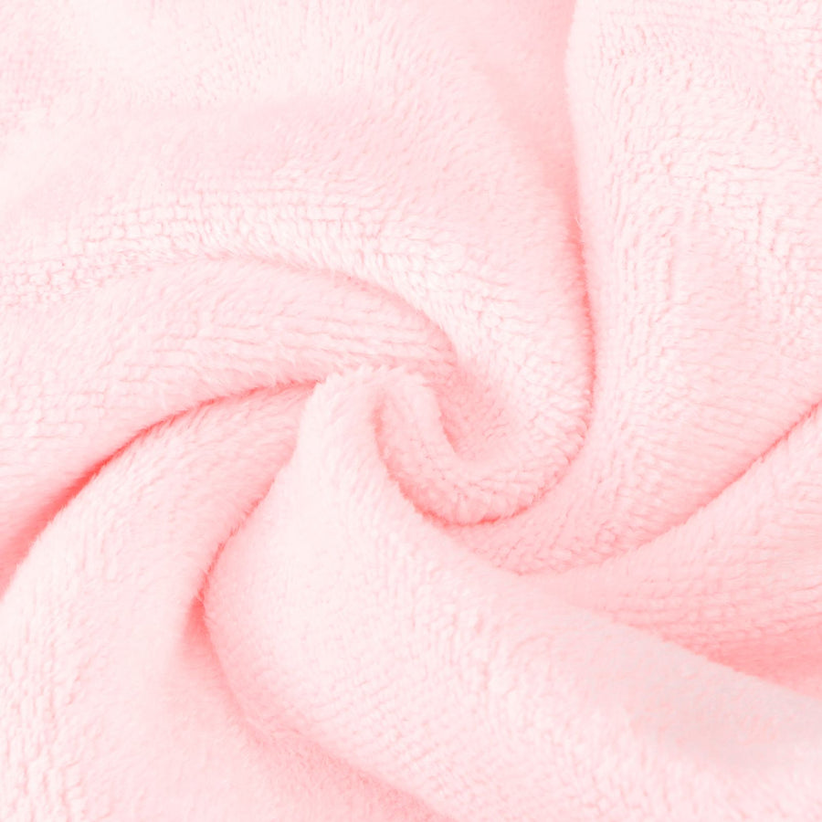 5Pcs Hair Drying Hat Cap Turban Absorbent Towel Wrap Bathing Supplies for Home TravelingPink