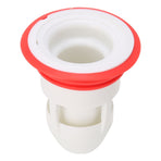 Deodorant Floor Drain Core AntiBlocking Drainage Sewer Strainer for Bathroom Kitchen(White Red )