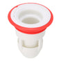 Deodorant Floor Drain Core AntiBlocking Drainage Sewer Strainer for Bathroom Kitchen(White Red )