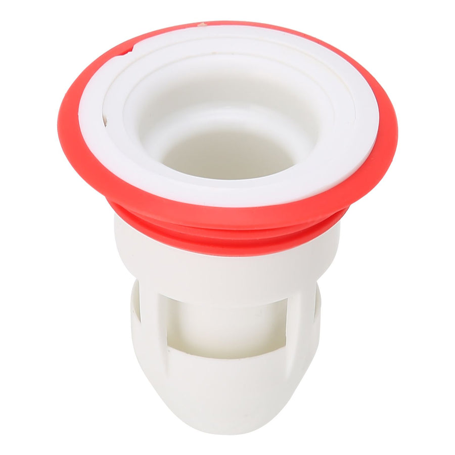 Deodorant Floor Drain Core AntiBlocking Drainage Sewer Strainer for Bathroom Kitchen(White Red )