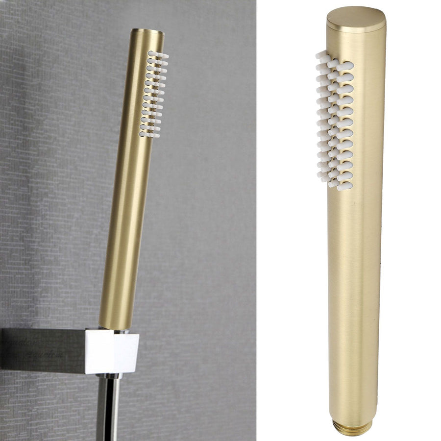 G1/2 Copper HandHeld Shower Head HighPressure Shower Sprayer for Bathroom Home(Gold )