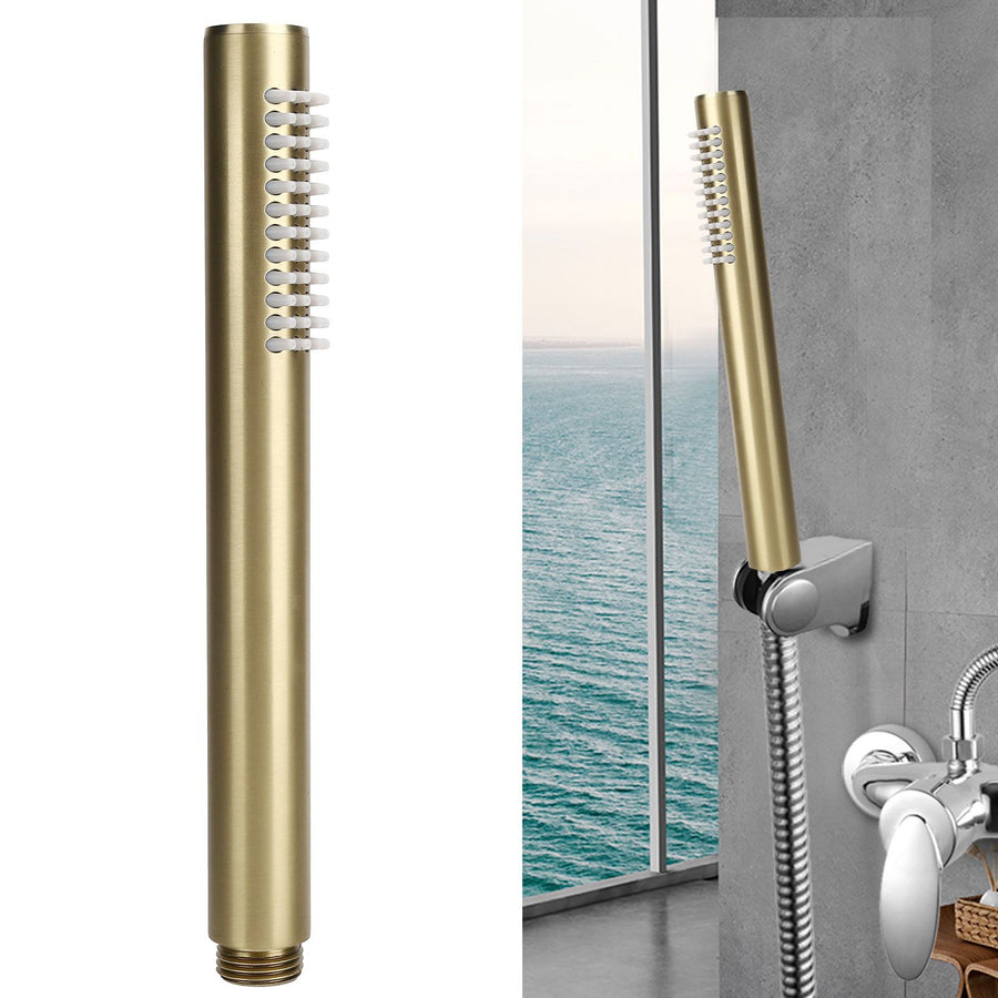 G1/2 Copper HandHeld Shower Head HighPressure Shower Sprayer for Bathroom Home(Gold )