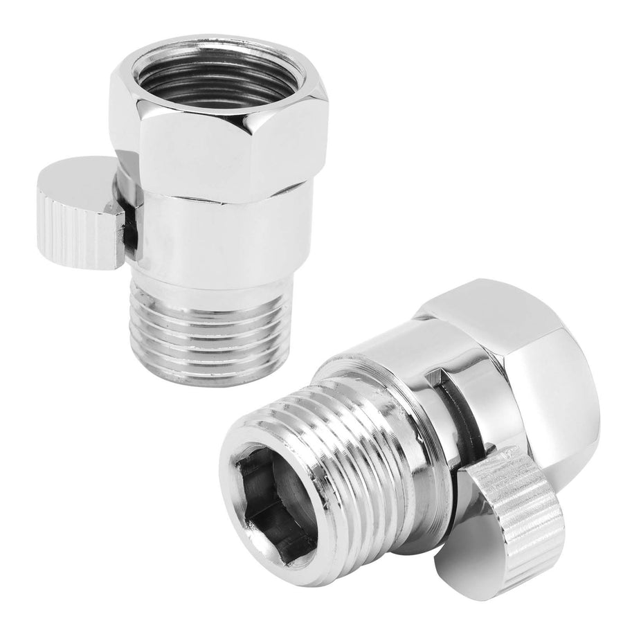 G1/2 Shower Stop Valve Water Flow Control Shut Off Valve with Lever Handle for Home