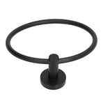 Towel Ring 304 Stainless Steel Wall Mount Matte Black Towel Holder Rack for Bathroom