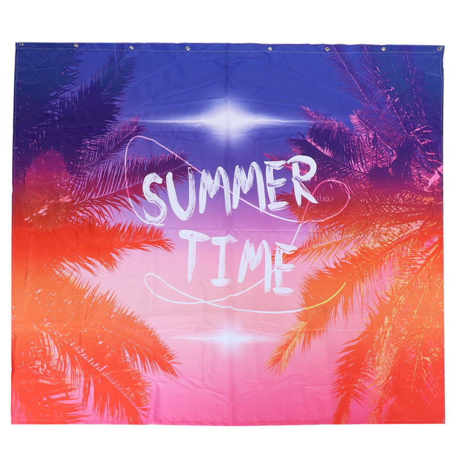 Shower Curtain Waterproof Thick Polyester PunchFree Curtain with Hook for Bathroom(180x180cm )