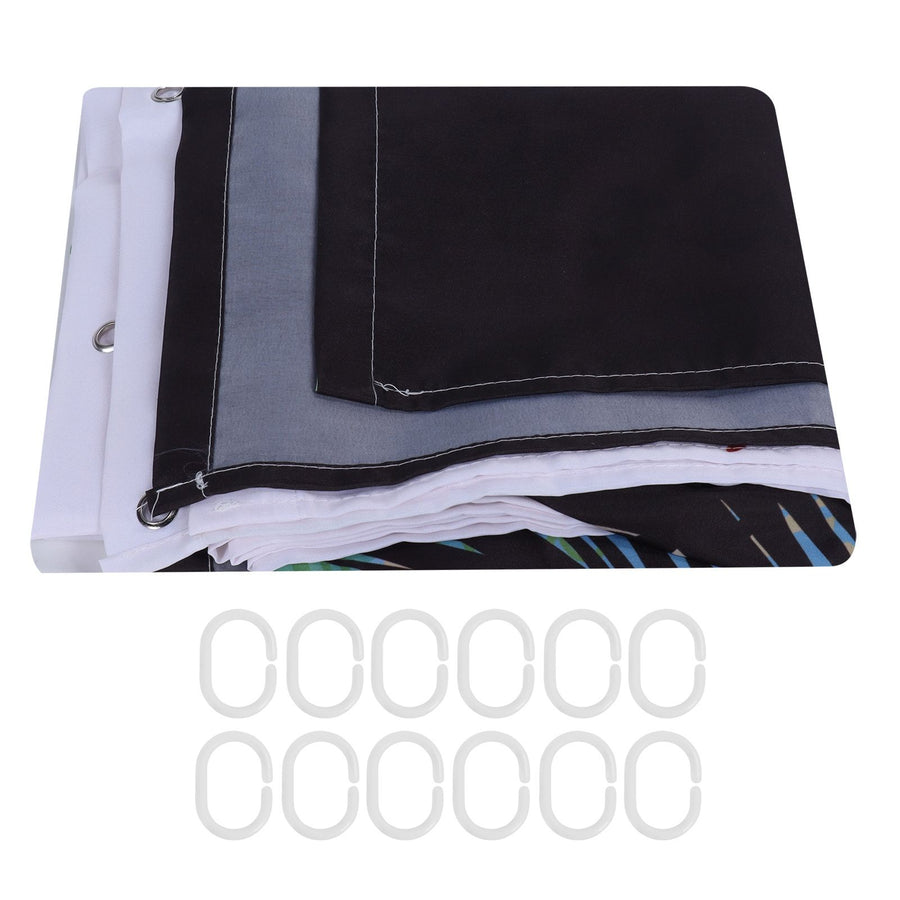 Partition Bathroom Curtain Waterproof Polyester Fiber Shower Curtain Bathroom Accessory180x200cm