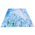 Bathroom Curtain with Hook Waterproof Elastic Hanging Shower Curtain for Home Bathtub150x180cm