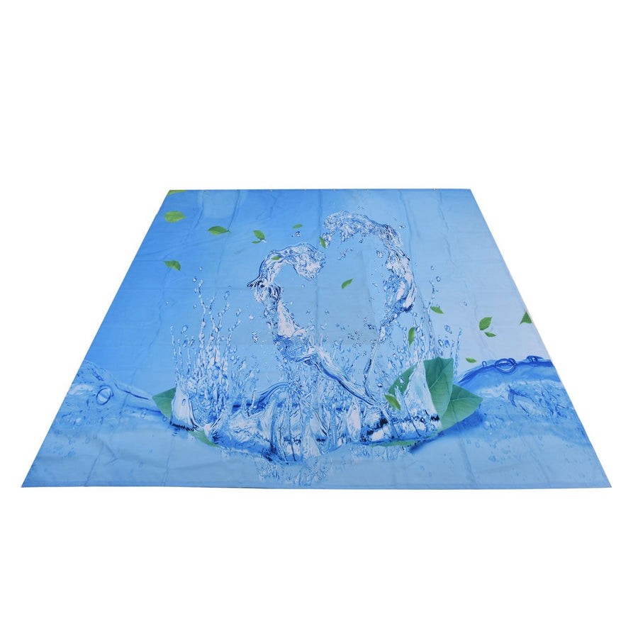 Shower Curtain Waterproof Polyester Blackout Curtain with Hook for Bathroom Home Decoration150x180cm