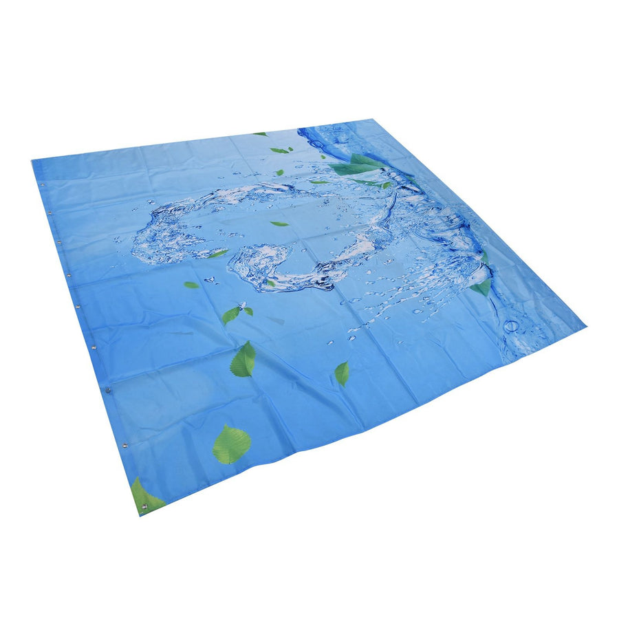 Shower Curtain Waterproof Polyester Blackout Curtain with Hook for Bathroom Home Decoration150x180cm