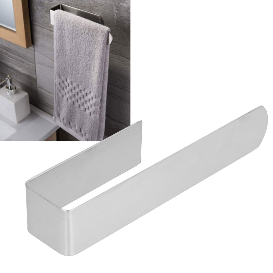 Stainless Steel Towel Rack Punch Free Bathroom Shelf Towel Rod Bathroom Accessories