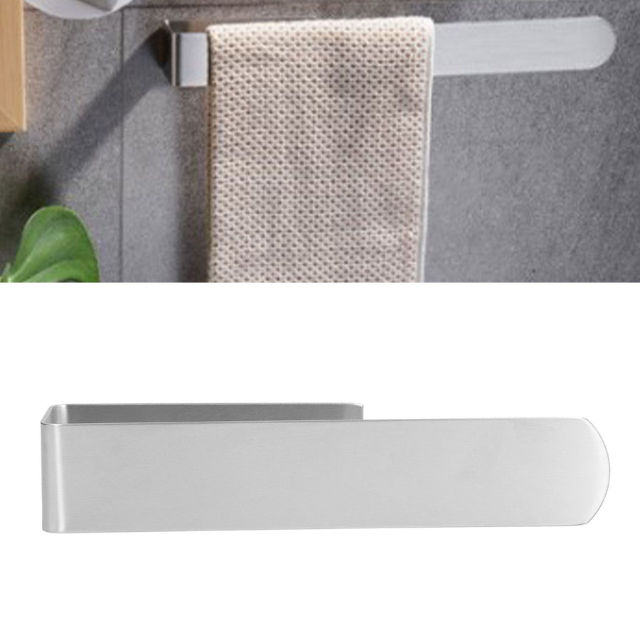 Stainless Steel Towel Rack Punch Free Bathroom Shelf Towel Rod Bathroom Accessories