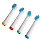 4pcs Electric Toothbrush Replacement Heads More Plaque Removal Rounded Bristles Gentle Efficient Clean Teeth for EB17-X Heads