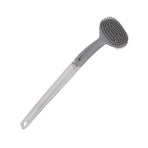 Toilet Brush Soft Bristle Plastic Curved Design Long Handle Bathroom Cleaning Scrubber Tool