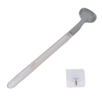 Toilet Brush Soft Bristle Plastic Curved Design Long Handle Bathroom Cleaning Scrubber Tool