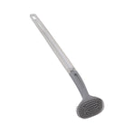 Toilet Brush Soft Bristle Plastic Curved Design Long Handle Bathroom Cleaning Scrubber Tool