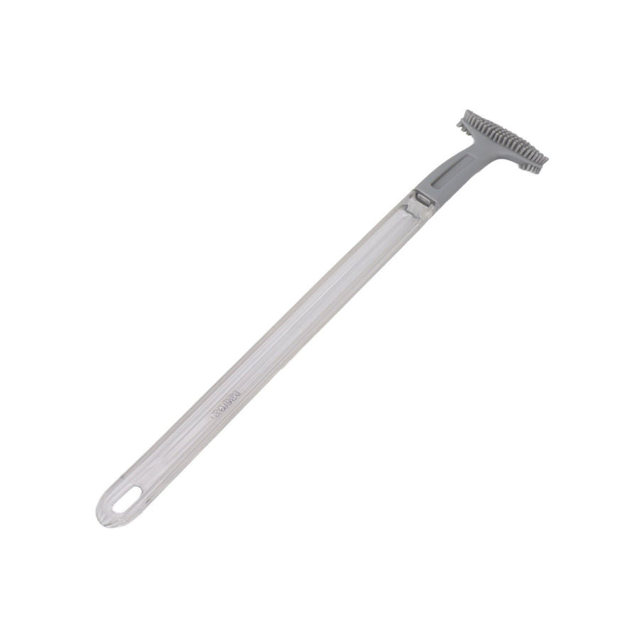 Toilet Brush Soft Bristle Plastic Curved Design Long Handle Bathroom Cleaning Scrubber Tool