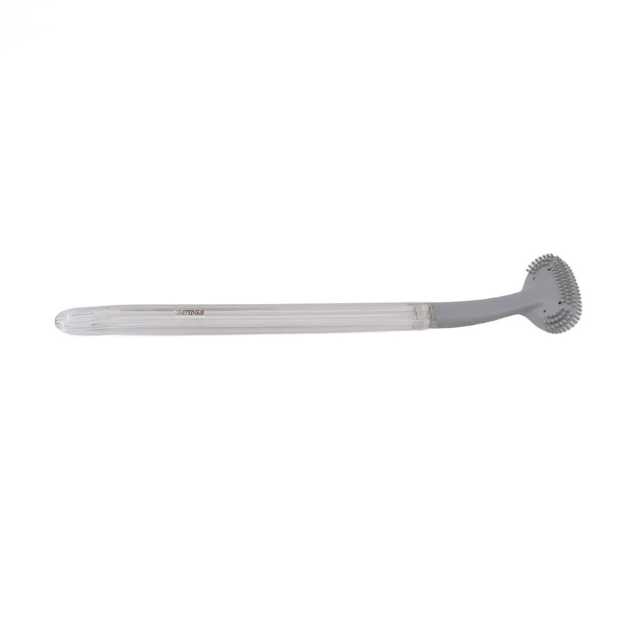 Toilet Brush Soft Bristle Plastic Curved Design Long Handle Bathroom Cleaning Scrubber Tool