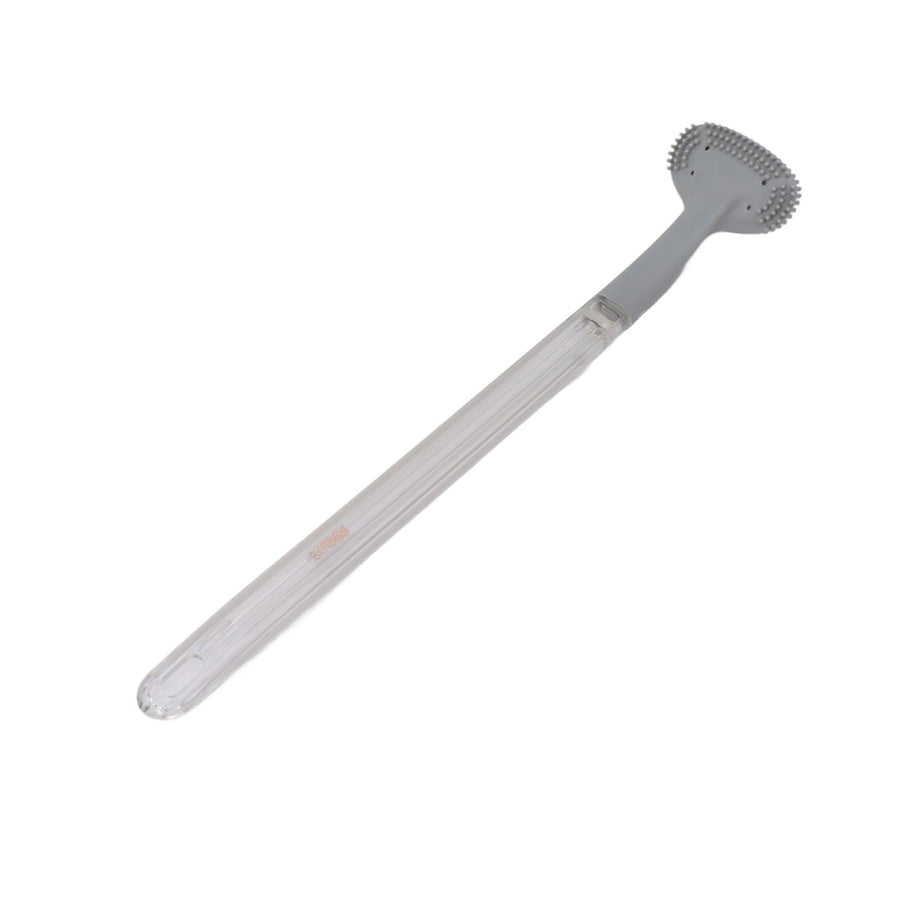 Toilet Brush Soft Bristle Plastic Curved Design Long Handle Bathroom Cleaning Scrubber Tool