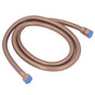 Shower Hose Cold Hot Dual Control Stainless Steel Flexible Pipe for Bathroom Water Heater 1.5 Meter Rose Gold