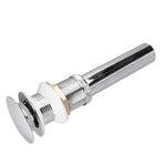 Bathroom Pop Up Drain Control Water Flow Copper Chrome Plating Bathroom Sink Drain Stopper