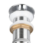 Bathroom Pop Up Drain Control Water Flow Copper Chrome Plating Bathroom Sink Drain Stopper