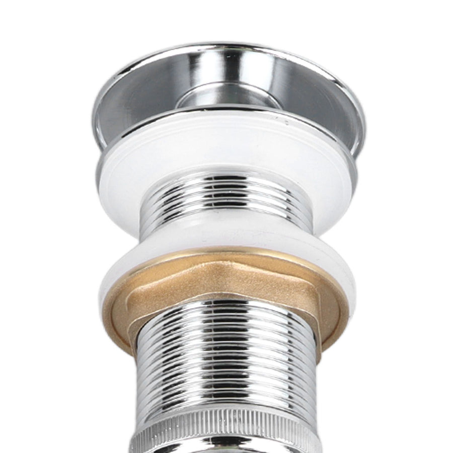 Bathroom Pop Up Drain Control Water Flow Copper Chrome Plating Bathroom Sink Drain Stopper