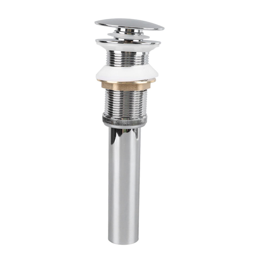 Bathroom Pop Up Drain Control Water Flow Copper Chrome Plating Bathroom Sink Drain Stopper