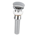 Bathroom Pop Up Drain Control Water Flow Copper Chrome Plating Bathroom Sink Drain Stopper