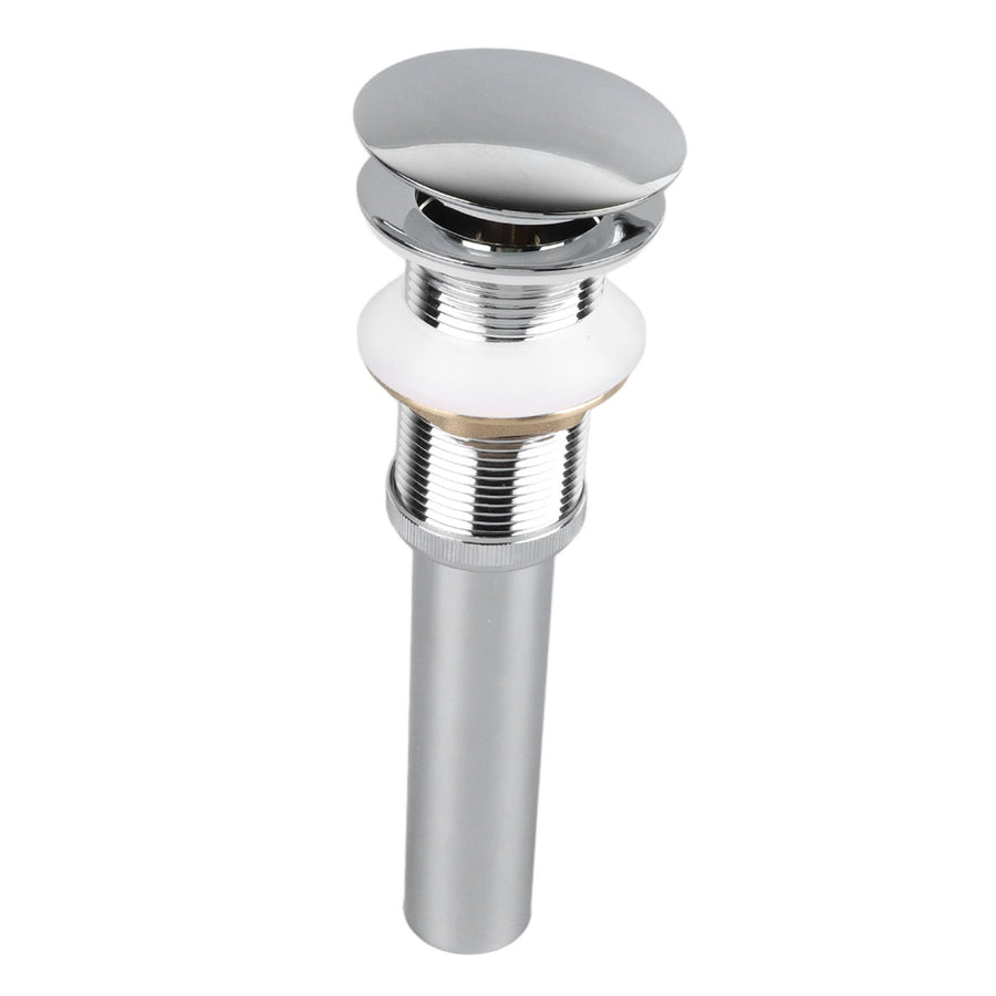 Bathroom Pop Up Drain Control Water Flow Copper Chrome Plating Bathroom Sink Drain Stopper