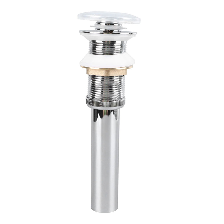 Bathroom Pop Up Drain Control Water Flow Copper Chrome Plating Bathroom Sink Drain Stopper